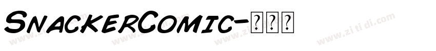 SnackerComic字体转换