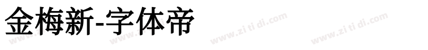 金梅新字体转换