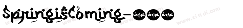 SpringisComing字体转换
