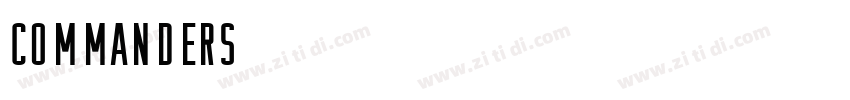 Commanders字体转换