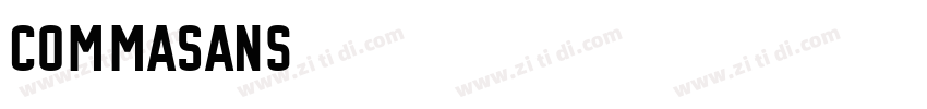 CommaSans字体转换