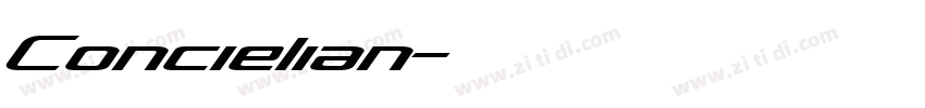 Concielian字体转换