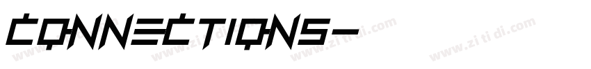connections字体转换