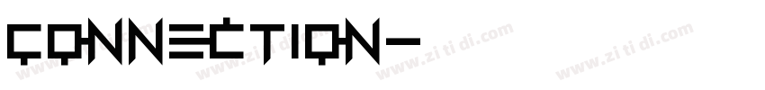 Connection字体转换