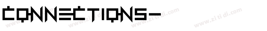 connections字体转换