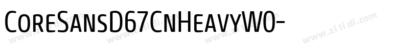CoreSansD67CnHeavyW0字体转换