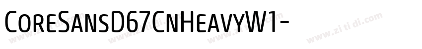 CoreSansD67CnHeavyW1字体转换