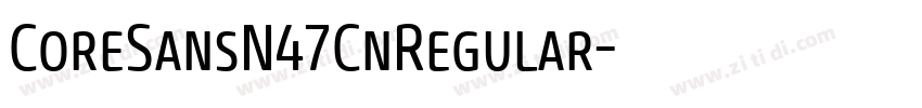 CoreSansN47CnRegular字体转换