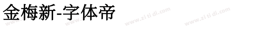 金梅新字体转换