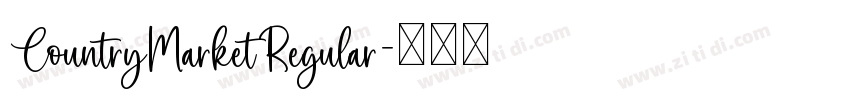 CountryMarketRegular字体转换