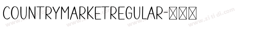 CountryMarketRegular字体转换