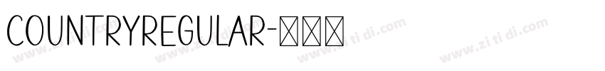 CountryRegular字体转换 CountryRegular字体转换