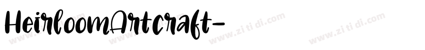 HeirloomArtcraft字体转换