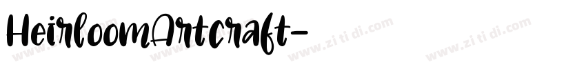 HeirloomArtcraft字体转换