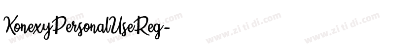 KonexyPersonalUseReg字体转换