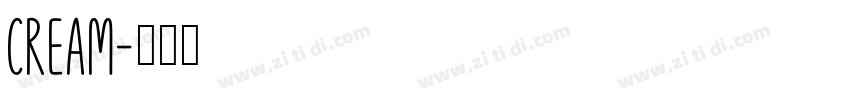 Cream字体转换