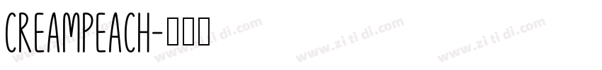 CreamPeach字体转换