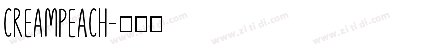 CreamPeach字体转换