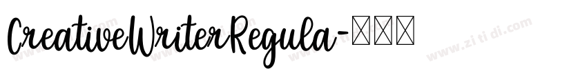 CreativeWriterRegula字体转换