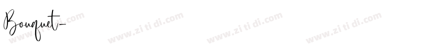 Bouquet字体转换