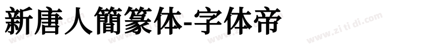 新唐人簡篆体字体转换