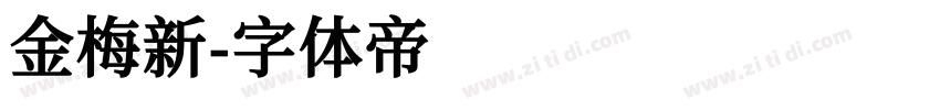 金梅新字体转换