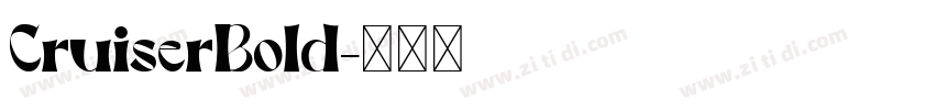 CruiserBold字体转换