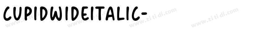 CupidWideItalic字体转换