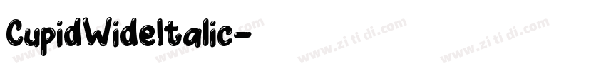 CupidWideItalic字体转换