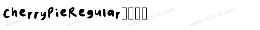 CherryPieRegular字体转换