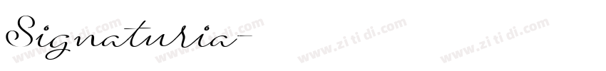 Signaturia字体转换