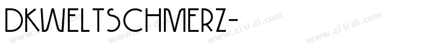 DKWeltschmerz字体转换