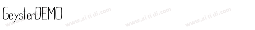 GeysterDEMO字体转换