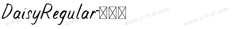 DaisyRegular字体转换