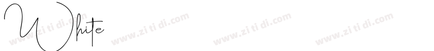 White字体转换