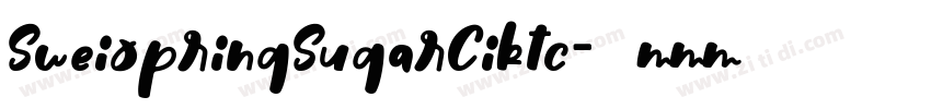 SweispringSugarCiktc字体转换