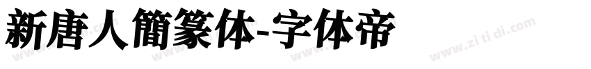 新唐人簡篆体字体转换