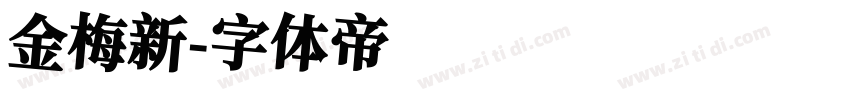 金梅新字体转换