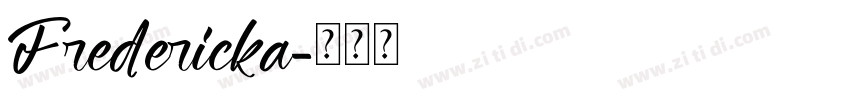 Fredericka字体转换