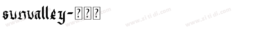 sunvalley字体转换