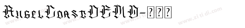 AngelCoastDEMO字体转换