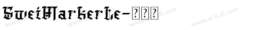 SweiMarkerLe字体转换