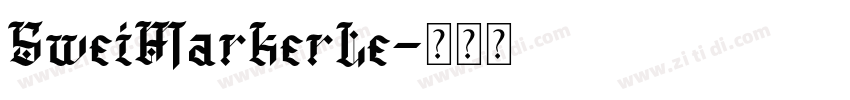 SweiMarkerLe字体转换