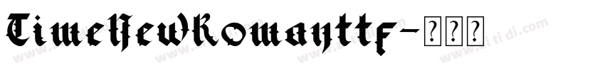 TimeNewRomanttf字体转换