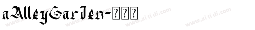 aAlleyGarden字体转换