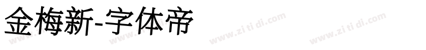 金梅新字体转换
