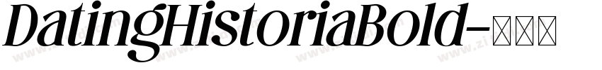 DatingHistoriaBold字体转换
