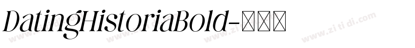 DatingHistoriaBold字体转换