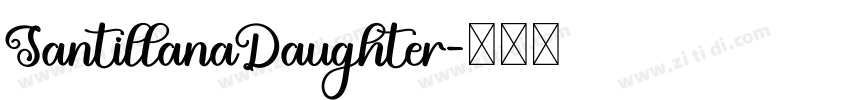 SantillanaDaughter字体转换