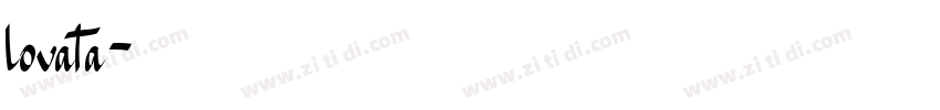 lovata字体转换